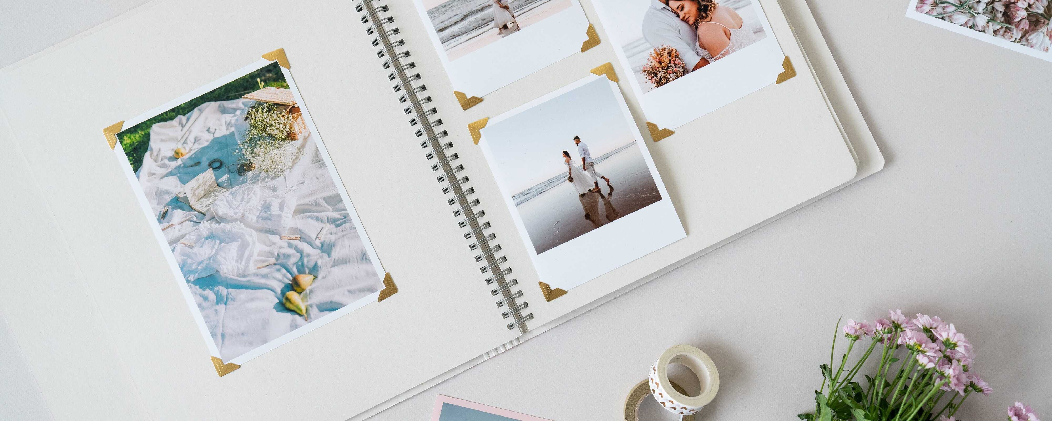 Album Foto Scrapbooking Legno - 100 Pagine, Design Mappa Mondo, Regalo Vintage - Foto 2